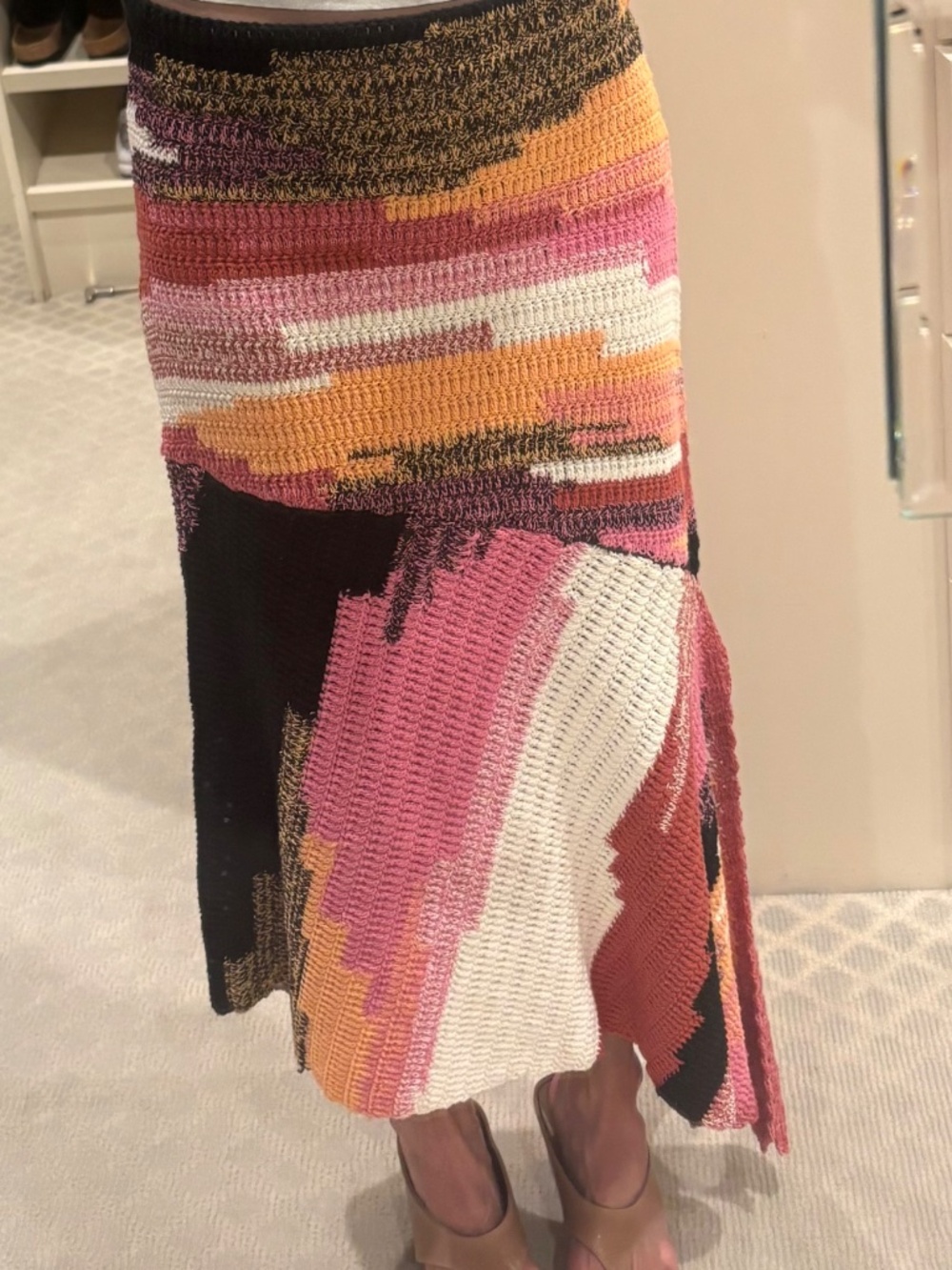 ALC Knit Crochet Sweater Skirt XS - Picture 6 of 11
